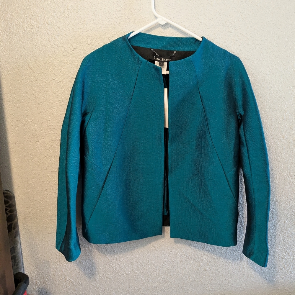 Lida Biday Women's Vibrant Aqua Blazer Size 6